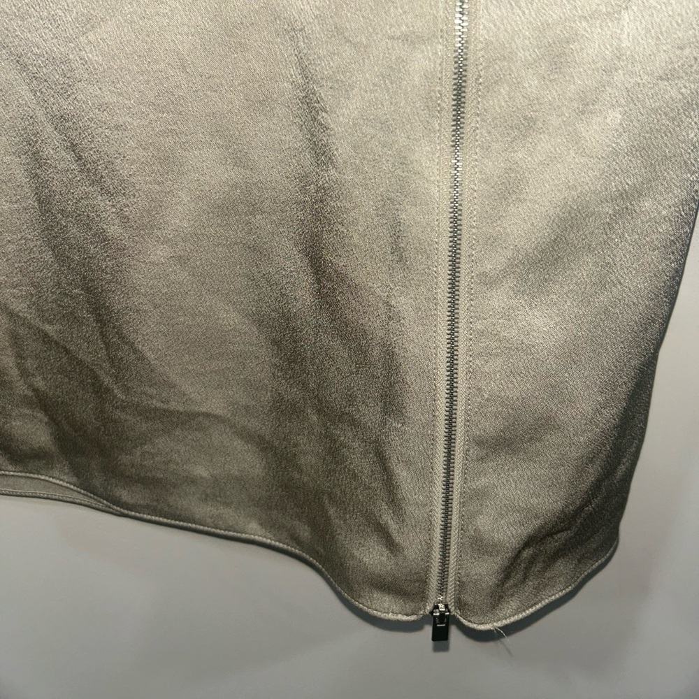 NEW VINCE‎ side zip detail satin zip skirt Size XL - Picture 3 of 12